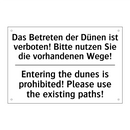 Das Betreten der Dünen ist verboten! /.../ - Entering the dunes is prohibited! /.../
