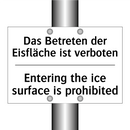 Das Betreten der Eisfläche ist /.../ - Entering the ice surface is prohibited/.../
