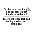 Das Betreten der Koppel und das /.../ - Entering the paddock and feeding /.../