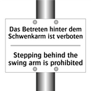 Das Betreten hinter dem Schwenkarm /.../ - Stepping behind the swing arm /.../