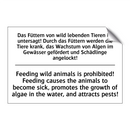 Das Füttern von wild lebenden /.../ - Feeding wild animals is prohibited! /.../