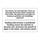 Das Füttern von wild lebenden /.../ - Feeding wild animals is prohibited! /.../