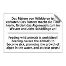 Das Füttern von Wildtieren ist /.../ - Feeding wild animals is prohibited! /.../