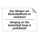 Das Hängen am Basketballkorb ist /.../ - Hanging on the basketball hoop /.../
