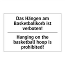 Das Hängen am Basketballkorb ist /.../ - Hanging on the basketball hoop /.../