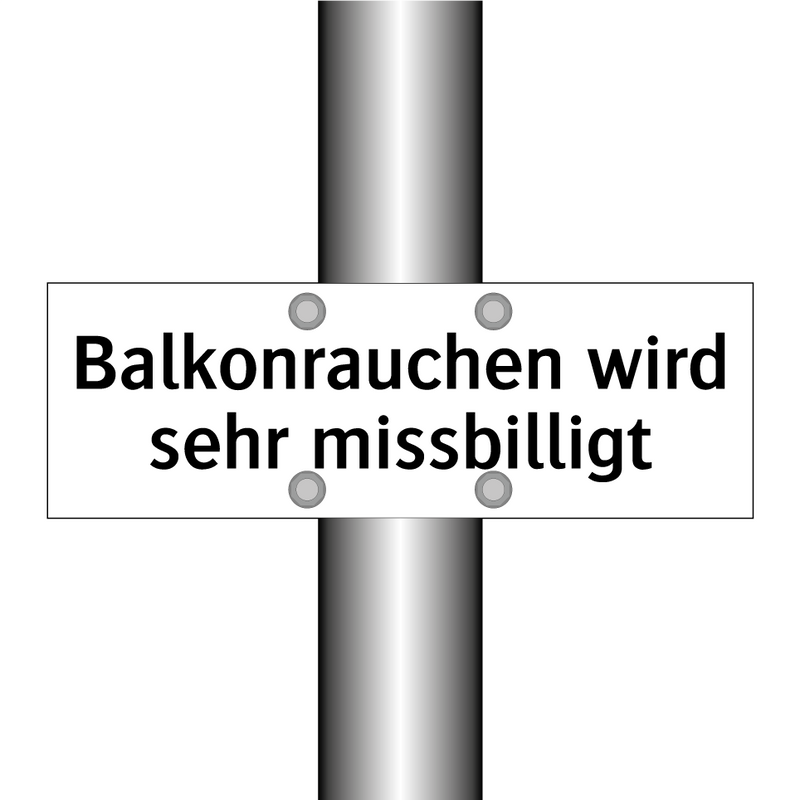 Balkonrauchen wird sehr missbilligt