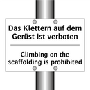 Das Klettern auf dem Gerüst ist /.../ - Climbing on the scaffolding is /.../