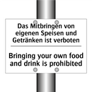 Das Mitbringen von eigenen Speisen /.../ - Bringing your own food and drink /.../