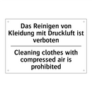 Das Reinigen von Kleidung mit /.../ - Cleaning clothes with compressed /.../