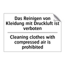 Das Reinigen von Kleidung mit /.../ - Cleaning clothes with compressed /.../