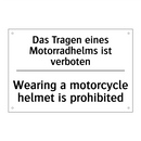 Das Tragen eines Motorradhelms /.../ - Wearing a motorcycle helmet is /.../