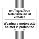 Das Tragen eines Motorradhelms /.../ - Wearing a motorcycle helmet is /.../