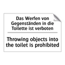 Das Werfen von Gegenständen in /.../ - Throwing objects into the toilet /.../