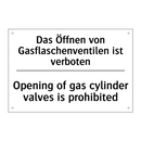 Das Öffnen von Gasflaschenventilen /.../ - Opening of gas cylinder valves /.../