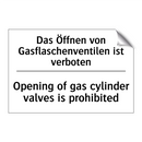 Das Öffnen von Gasflaschenventilen /.../ - Opening of gas cylinder valves /.../