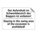 Der Aufenthalt im Schwenkbereich /.../ - Staying in the swing area of the /.../