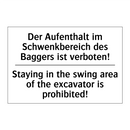 Der Aufenthalt im Schwenkbereich /.../ - Staying in the swing area of the /.../