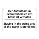 Der Aufenthalt im Schwenkbereich /.../ - Staying in the swing area of the /.../
