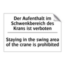Der Aufenthalt im Schwenkbereich /.../ - Staying in the swing area of the /.../
