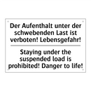 Der Aufenthalt unter der schwebenden /.../ - Staying under the suspended load /.../