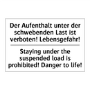 Der Aufenthalt unter der schwebenden /.../ - Staying under the suspended load /.../