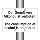 Der Genuß von Alkohol ist verboten!/.../ - The consumption of alcohol is /.../