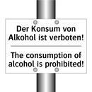 Der Konsum von Alkohol ist verboten!/.../ - The consumption of alcohol is /.../