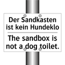 Der Sandkasten ist kein Hundeklo/.../ - The sandbox is not a dog toilet./.../