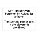 Der Transport von Personen im /.../ - Transporting passengers in the /.../