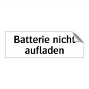 Batterie nicht aufladen