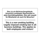 Dies ist ein Nichtrauchergebäude. /.../ - This is a non-smoking building. /.../