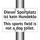 Dieser Sportplatz ist kein Hundeklo/.../ - This sports field is not a dog /.../