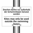 Drachen dürfen nur außerhalb der /.../ - Kites may only be used outside /.../