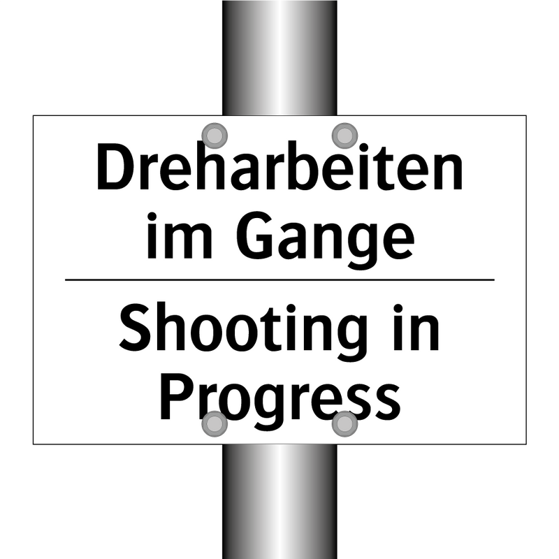 Dreharbeiten im Gange - Shooting in Progress