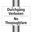 Durchgang Verboten - No Thoroughfare