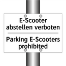 E-Scooter abstellen verboten - Parking E-Scooters prohibited