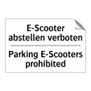 E-Scooter abstellen verboten - Parking E-Scooters prohibited