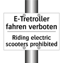 E-Tretroller fahren verboten - Riding electric scooters prohibited/.../