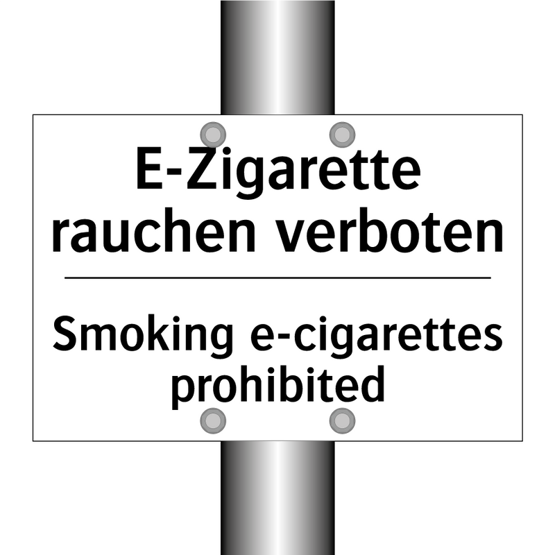 E-Zigarette rauchen verboten - Smoking e-cigarettes prohibited/.../