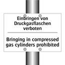 Einbringen von Druckgasflaschen /.../ - Bringing in compressed gas cylinders /.../