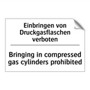 Einbringen von Druckgasflaschen /.../ - Bringing in compressed gas cylinders /.../