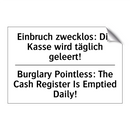 Einbruch zwecklos: Die Kasse wird /.../ - Burglary Pointless: The Cash Register /.../