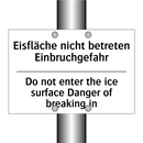 Eisfläche nicht betreten Einbruchgefahr/.../ - Do not enter the ice surface Danger /.../