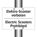 Elektro-Scooter verboten - Electric Scooters Prohibited