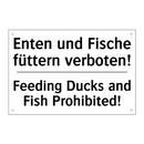 Enten und Fische füttern verboten!/.../ - Feeding Ducks and Fish Prohibited!/.../
