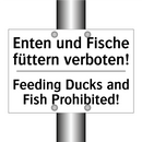 Enten und Fische füttern verboten!/.../ - Feeding Ducks and Fish Prohibited!/.../