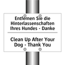 Entfernen Sie die Hinterlassenschaften /.../ - Clean Up After Your Dog - Thank /.../