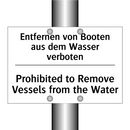 Entfernen von Booten aus dem Wasser /.../ - Prohibited to Remove Vessels from /.../