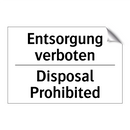 Entsorgung verboten - Disposal Prohibited