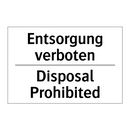Entsorgung verboten - Disposal Prohibited